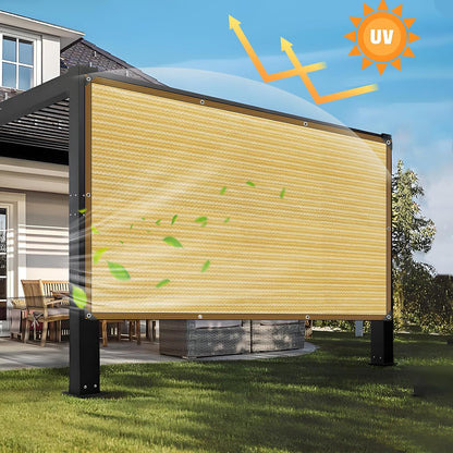 Rechthoekig zonnezeil, zonwering, weerbestendig, 90% schaduwnet voor tuin, broeikas, patio, terras en camping