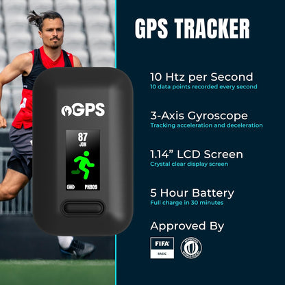 PitcheroGPS Fitness Tracking-pakket, GPS-sporttracker-vest en 12 maanden abonnement, voetbaltrainingsuitrusting (Adult XL)