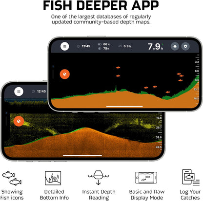Deeper START Smart Fisvinder - lichte draadloze W-LAN-viszoeker voor oevers vissers
