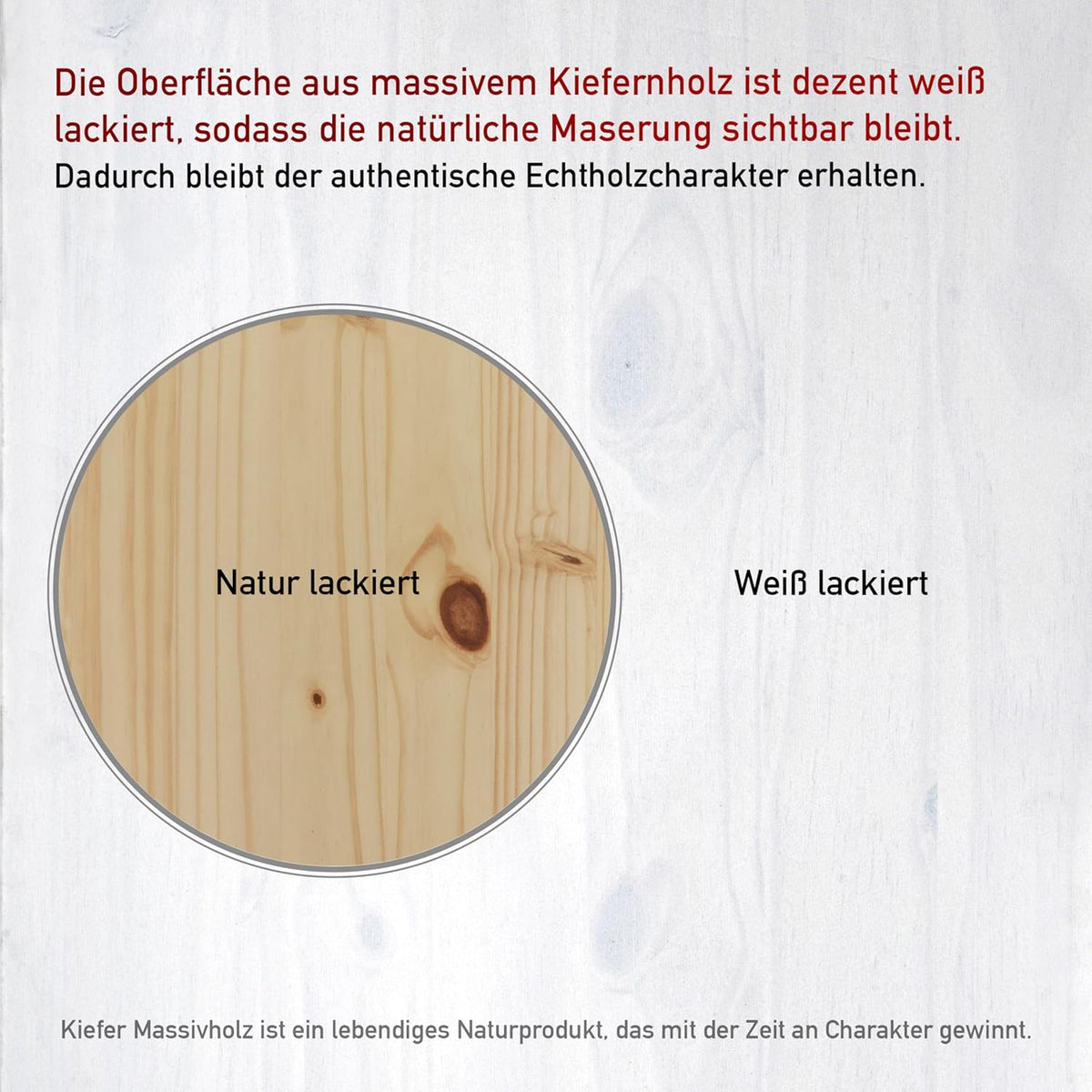 Inter Link - Cottage ladekast - Dressoir - Cottage dressoir - Bijzetkast - Massief grenen - 2 deuren - 2 laden - naturel gelakt
