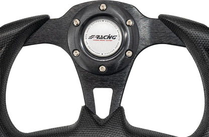 Stuurwielcover – Stuurhoes – Stuurwielkap – Autostuurbescherming – Stuurwielhoes sportief – Zwart Polyurethaan – Diameter 35 cm – Duurzaam & Antislip