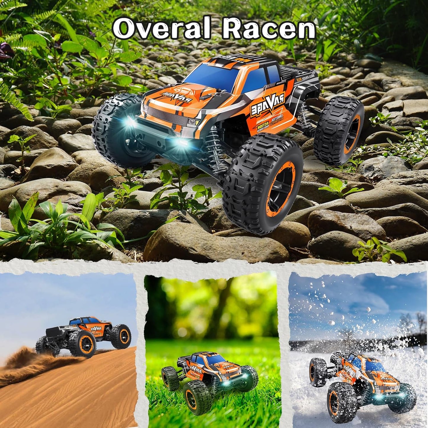 Loolinn | RC Auto - Hobby Klasse, Vrij Duurzaam, Schaal 1:16, Topsnelheid 30 km/h, Verstelbare Snelheid, Klaar voor Gebruik - Bestuurbare Auto voor Volwassen en Kinderen (Cadeau-idee)