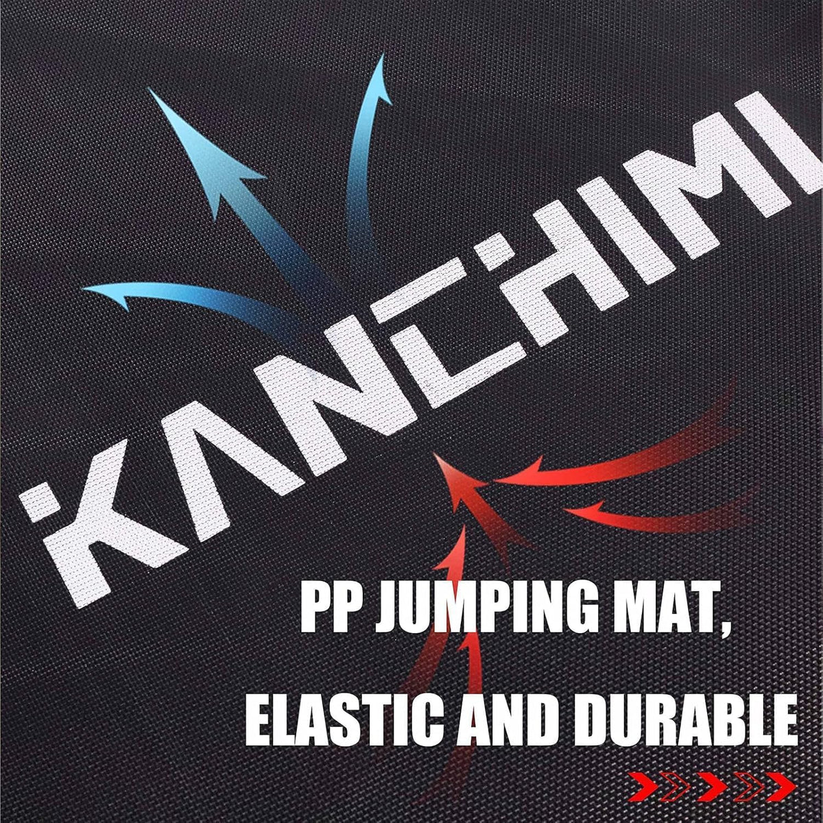 Kanchimi 48 inch Opvouwbare Mini Fitness Indoor Oefening Workout Rebounder Trampoline met Handvat, Max Belasting 350 lbs (zwart)