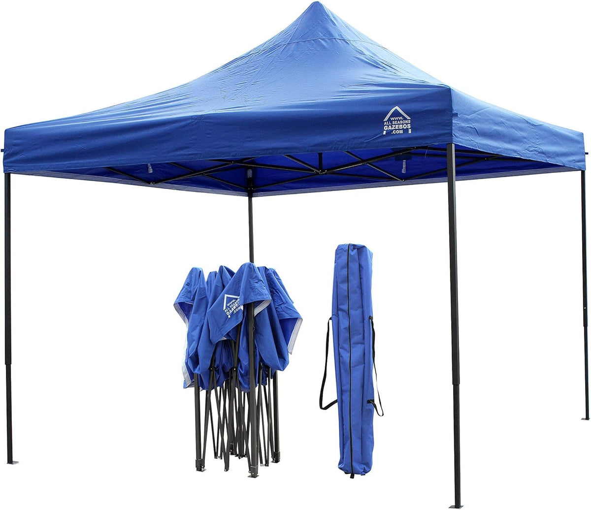 AllSeasonsGazebos 3M x 3M Waterdichte Gazebo Party Tent met Roestvrij Frame en Wiel Draagtas 3m x 3m Royal Blauw