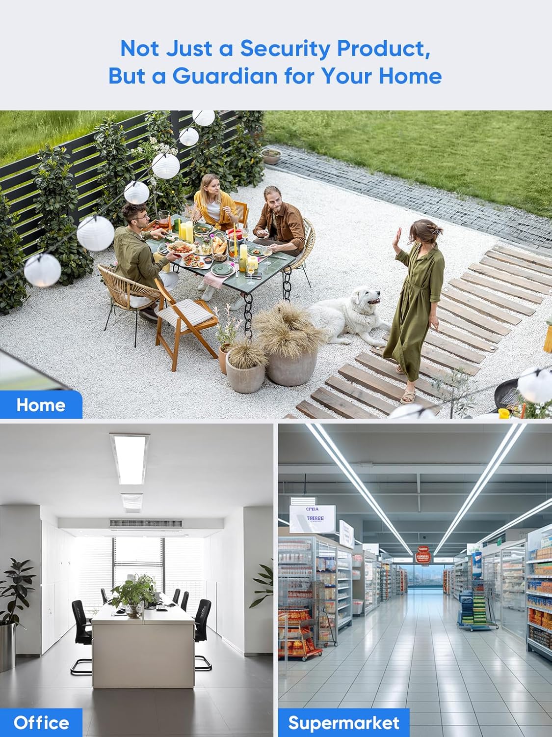 SANNCE Draadloos 16CH CCTV-bewakingscamerasysteem, 4 4K buitencamera's voor thuis, met 8 MP 16-kanaals NVR-recorder, zonder harde schijf