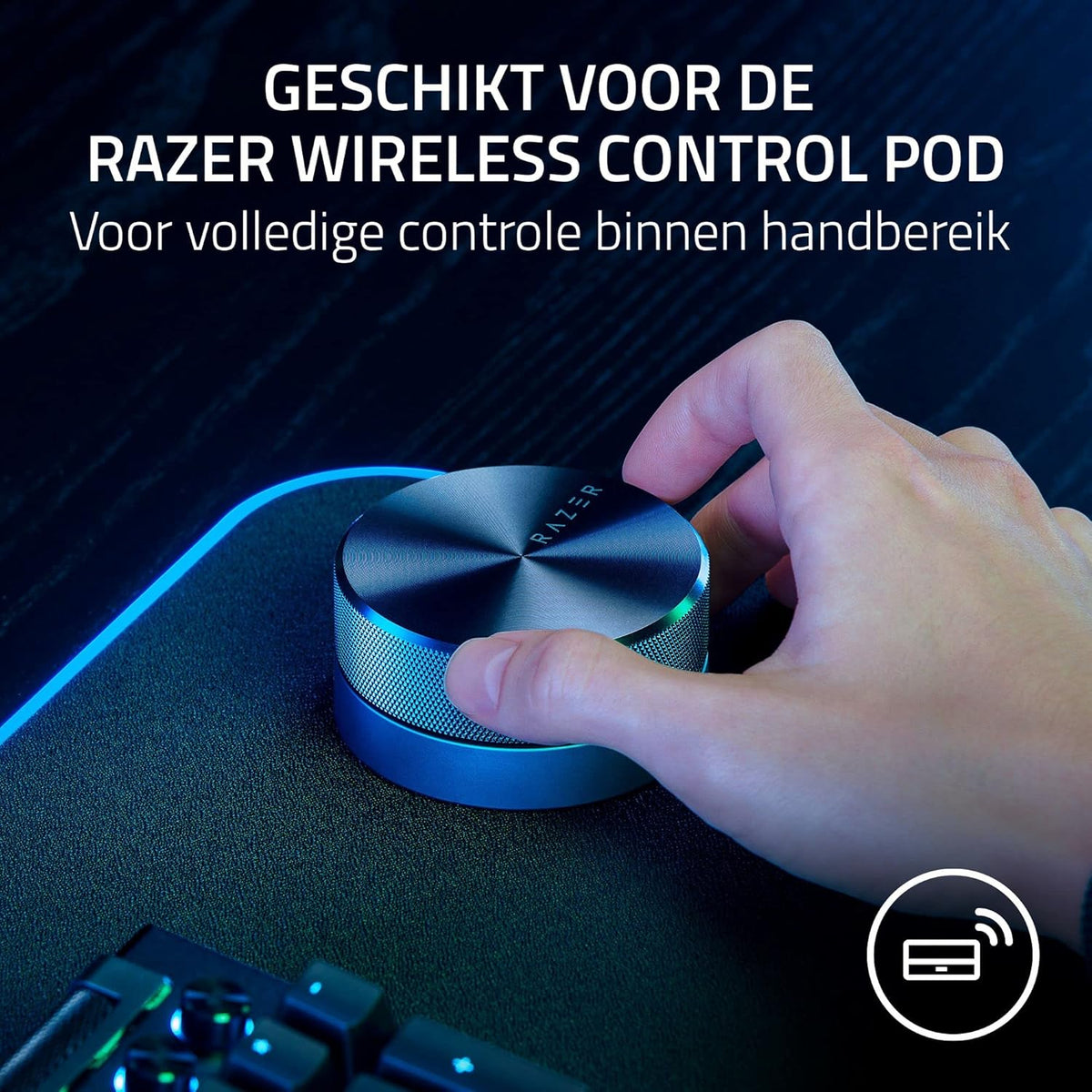Razer Nommo V2 Pro - Full-range 2,1-gamingluidsprekers voor pc met draadloze subwoofer (drivers van 3 inch met aluminium faseplugge, Razer Chroma RGB-verlichting, THX Spatial Audio) Zwart