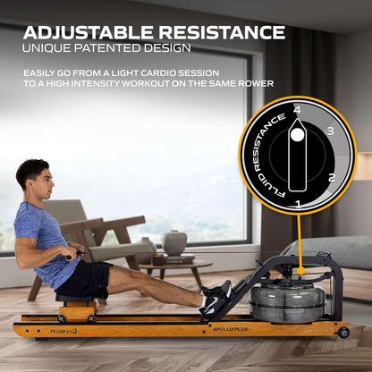 First Degree Fitness Apollo Plus Rowing Machine - Ash - QUORE