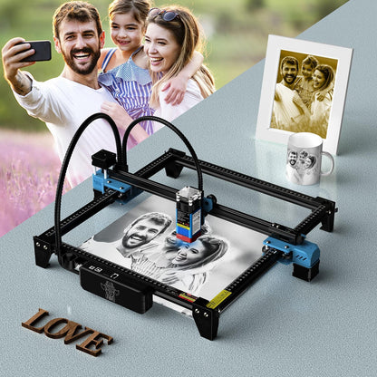 Twotree TTS-55 Pro 20 W lasergraveermachine, 3D-houten puzzel, 5,5 W lasergraveermachine, laservermogen, vaste focusmachine
