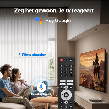 FPD 50 Inch Smart TV, 4K LED Google TV met Google Play, Ingebouwde Google Cast, HDR 10, MEMC, Spraakafstandsbediening, Dolby Atmos & Vision, UHD Stream Live Televisie (CG50)