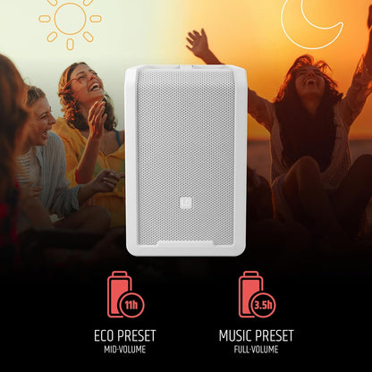 Draagbare Bluetooth PA-luidspreker – Bluetooth Speaker – Actieve Speaker – PA Speaker – Luidspreker – Puur Wit – 8 Inch – Geïntegreerde 5-Kanaals Mixer