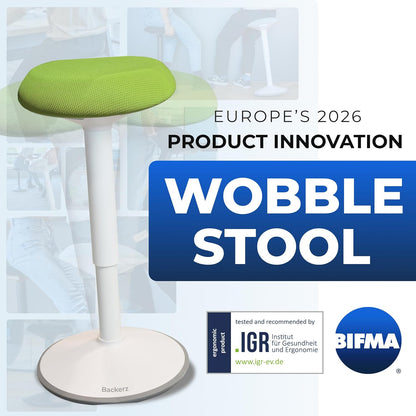 Ergonomische kruk - Bureaustoel - Testwinnaar - 55-80 cm - In hoogte verstelbaar met schommelfunctie - Ergonomische antislip Desk Chair - Office Chair - Groente