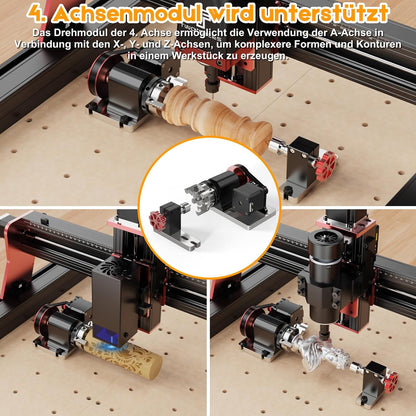 CNC freesmachine TTC450 Pro, 95% voorgemonteerd CNC-houtfrees, CNC frees voor het graveren van metaal, acryl, massief hout, 3-assige graveermachine, werkgebied: 460 x 460mm