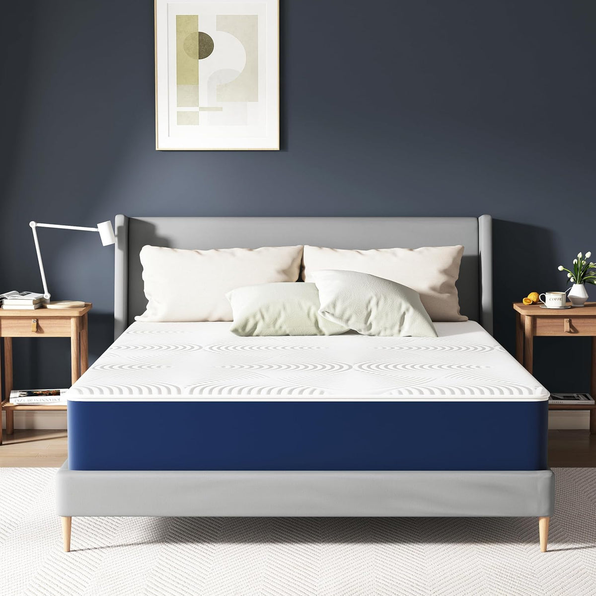 Matras 140 x 190 cm – Koudschuimmatras – Traagschuimmatras – Ergonomisch Matras – Comfortmatras – 7 Zones – Hardheid H3 – 25 cm Hoogte – Oeko-Tex Gecertificeerd – Afneembare Wasbare Bekleding