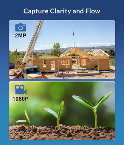 Time Lapse Camera Outdoor - 1080P Timelapse Camera met IR-positionering, 180 dagen opnamen, IP66 Waterbestendig voor buitenbouw, plantengroei, kunstprojecten en natuurverkenning (TL2000)