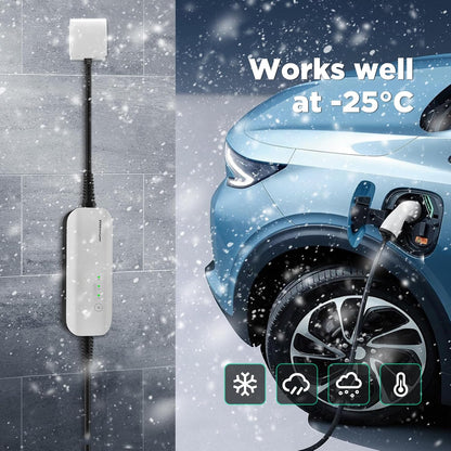 <font dir="auto" style="vertical-align: inherit;"><font dir="auto" style="vertical-align: inherit;">        EV Charger Type 2 Schuko Portable Wallbox with Carrying Bag for All Electric Vehicles & Plug-in Hybrid Cars 3.6kW 10/13/16Amp 6 Meter Single Phase