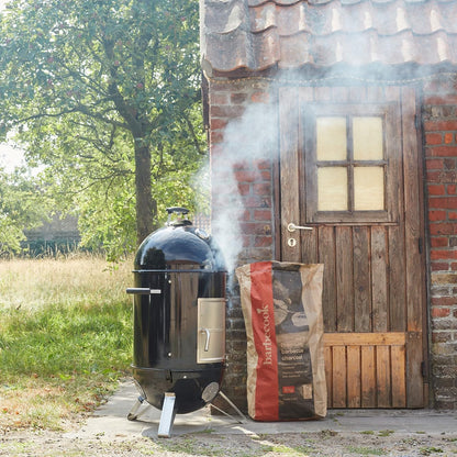Barbecook rookoven Oskar M uit email zwart 44cm 54x61x112cm