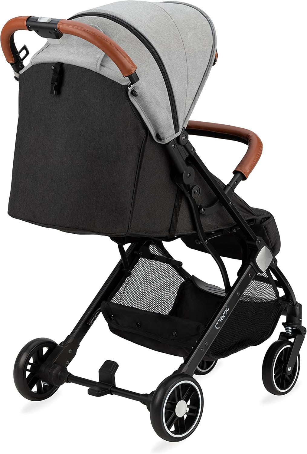 MoMi ESTELLE Vanaf 6 maanden (tot 15 kg), inklapbare kinderwagen met 5-punts riem, boodschappenmand, telescoopstang, inklapbaar