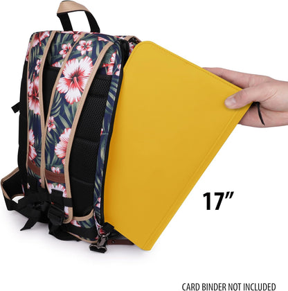ENHANCE Designer Edition Trading Card Rugzak - MTG Deck Bag, Card Binder Space, TCG Deck Box Opbergruimte, Speelmat Houder - Compatibel met Magic the Gathering, Pokemon, Lorcana (Canvas Look -