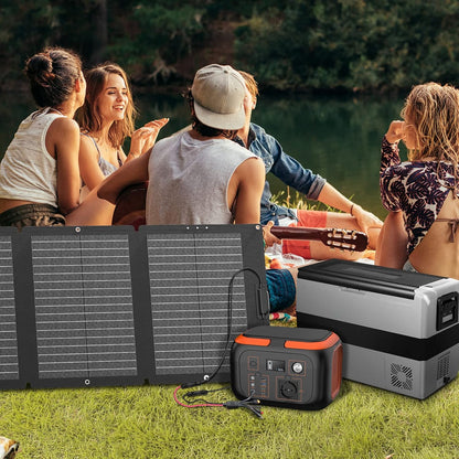 SinKeu 120 W opvouwbaar zonnepaneel, draagbare zonne-oplader met draagtas, waterdicht met 19,8 V 6 A MC4/Anderson/XT60/DC-uitgangen, ideaal voor powerstations, generatoren, camping, campers
