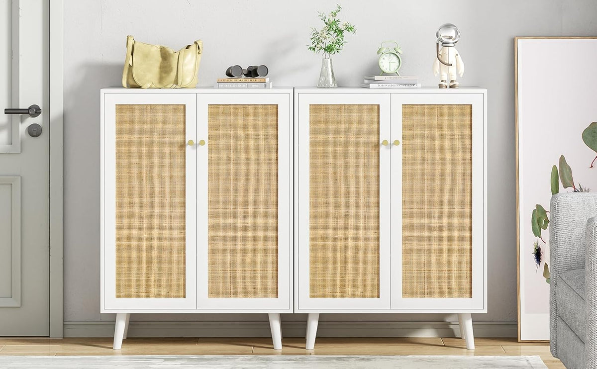 Keukenkast, sideboard met laden, commode met veel opbergruimte, kast met 2 deuren, multifunctionele kast, dressoir voor woonkamer, keuken, eetkamer, modern, 34 x 80 x 112 cm