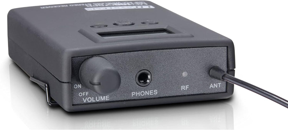 Draadloos in-ear monitorsysteem – In-ear monitoringssysteem – Draadloos monitorsysteem – In-ear monitoring systeem – Monitorset – Zwart – 96 UHF-kanalen – Mono- en stereo-modus