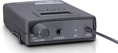 Draadloos in-ear monitorsysteem – In-ear monitoringssysteem – Draadloos monitorsysteem – In-ear monitoring systeem – Monitorset – Zwart – 96 UHF-kanalen – Mono- en stereo-modus