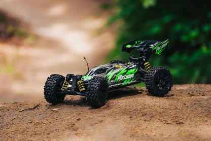 Carson 500409082 1:8 Akuma Buggy 4WD 100% RTR groen - op afstand bestuurbare auto, off-road, hoge kwaliteit, RC voertuig, RC auto 70 km/h, op afstand bestuurbare buggy