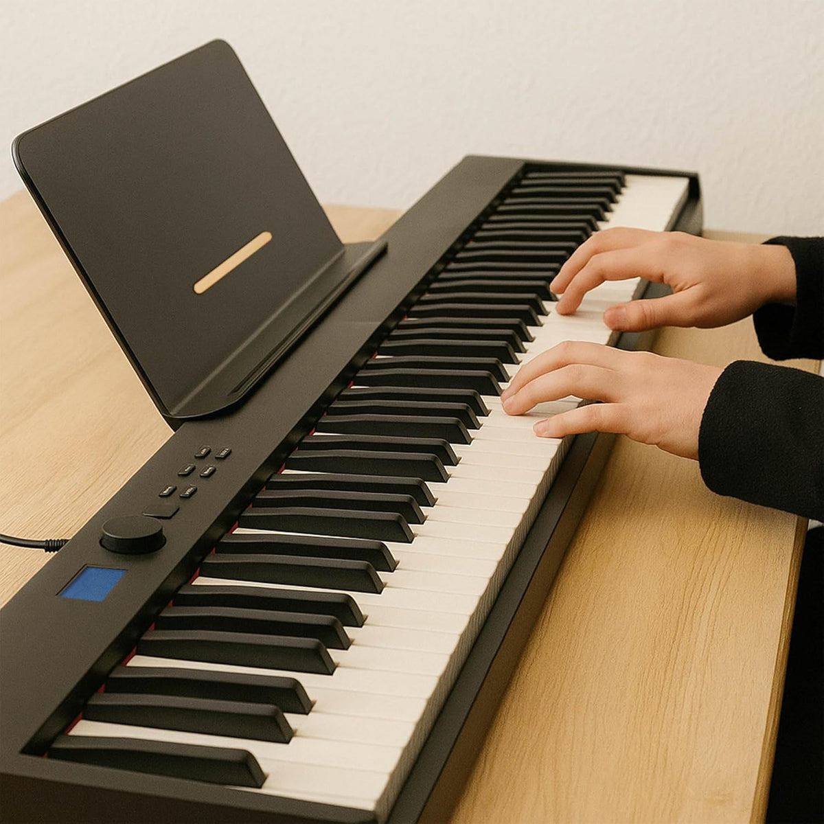 Opvouwbare Digitale Piano 88 Toetsen – Keyboard – Digitale Piano – Piano Keyboard – Vouwpiano – 88 Semi-Gewogen Toetsen – 128 Geluiden En 128 Ritmes