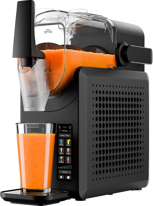 Iceman Slushy-machine, 1,9 l, voor bevroren dranken, zonder ijs of mixer, ideaal voor margarita's, frappés en smoothies, slushy met 5 touch-programma's, eenvoudige service, zwart