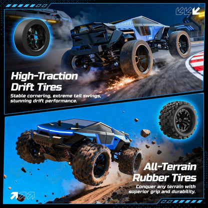 RC Auto – Bestuurbare Auto – Afstandsbediening Voertuig – Offroad Truck – Racewagen – 1:18 Schaal – 40 km/u Snelheid – Waterdicht Met 2 Batterijen