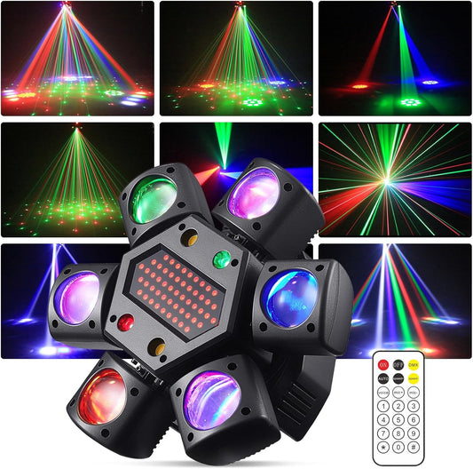 Moving Head LED 150W met afstandsbediening RGBW Gobo Beam discolicht partylicht 26CH DMX podiumlicht voor DJ Bar Verjaardag Club Bruiloft Koplamp