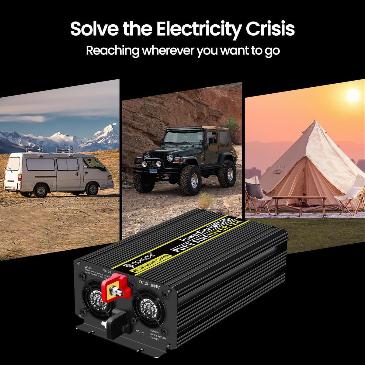 <font dir="auto" style="vertical-align: inherit;"><font dir="auto" style="vertical-align: inherit;">        novopal Power Inverter Pure Sine Wave - 3000 Watt 12V DC to 230V/240V AC Converter - 2 AC EU Outlets Car Inverter with Dual USB Ports - 5 Meter Rem