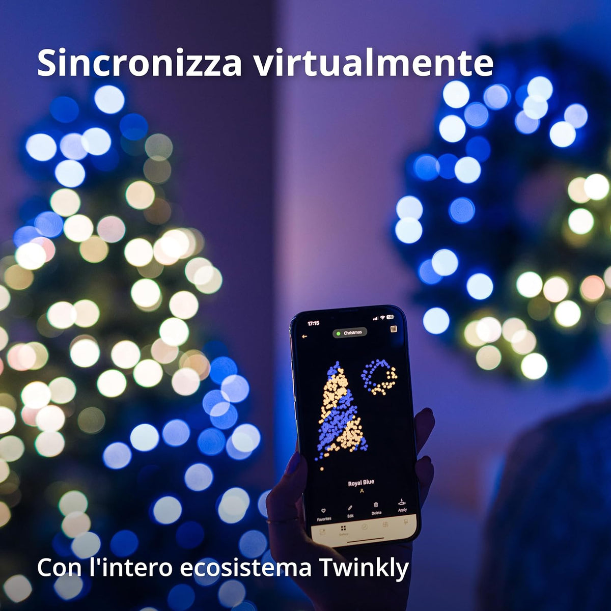 Twinkly Boom Verlicht 1.50m, Kunstkerstboom met LED Mappable, Kerstboom 270 LED RGB, Compatibel met Alexa en Google Home, App Gereguleerde Kerstdecoratie, Groen