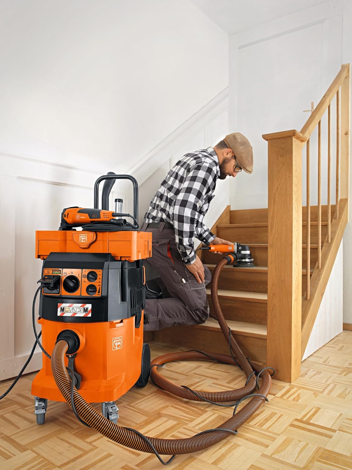 FEIN Nat-/droogzuiger Dustex 35 LX Krachtige, professionele zuiger van stofklasse L voor bevestiging van verschillende koffersystemen inclusief uitgebreide accessoires., Max. ingangsvermogen 1380 W