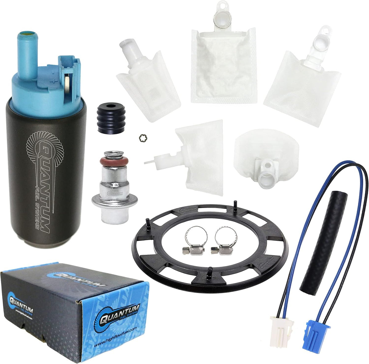 Brandstofpomp Motorfiets – Benzinepomp – Brandstofpompmodule – Brandstofunit – Brandstofinjectiepomp – Directe Vervanging In Originele Behuizing – Inclusief Zeef, Brandstofdrukregelaar En Tankafdichting