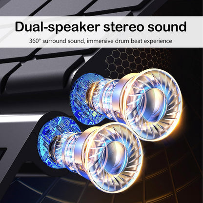 Draagbaar Elektronisch Drumstel – Elektronisch Drumstel – Digitale Drumset – Elektrische Drumkit – Tafel Drumstel – 9 Gevoelige Pads – Ingebouwde Stereo Luidsprekers