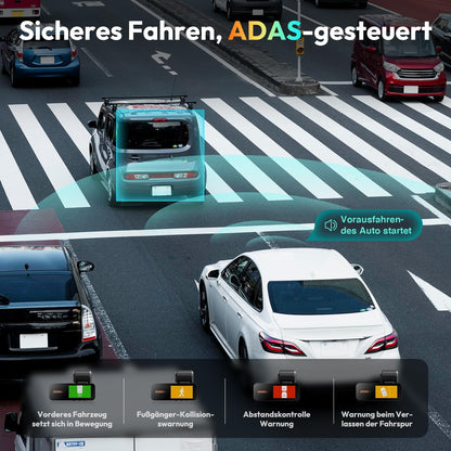 Dashcam Auto Voor Achter – Autocamera – Autodashcam – Dubbele Dashcam – Camera Voor En Achter – Echte 4K Voorcamera – GPS & WiFi