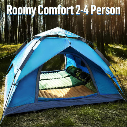 Night Cat Camping Tent 2 3 4 Persoon Man Waterdicht Gemakkelijk Set Up Nemen Up Dome Familie Tent Automatische
