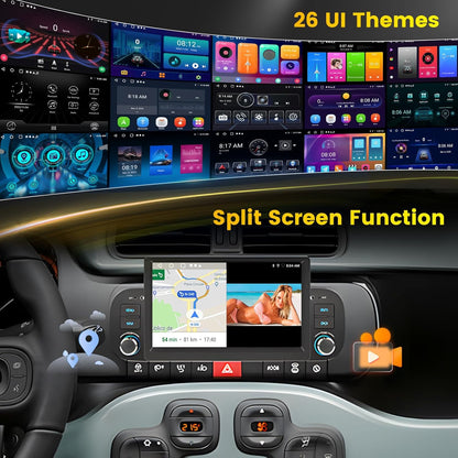 Autoradio Panda – Android Autoradio – Multimedia Systeem – Navigatie Radio – Stereo Bluetooth – 9 Inch Touchscreen – Draadloos CarPlay & Android Auto