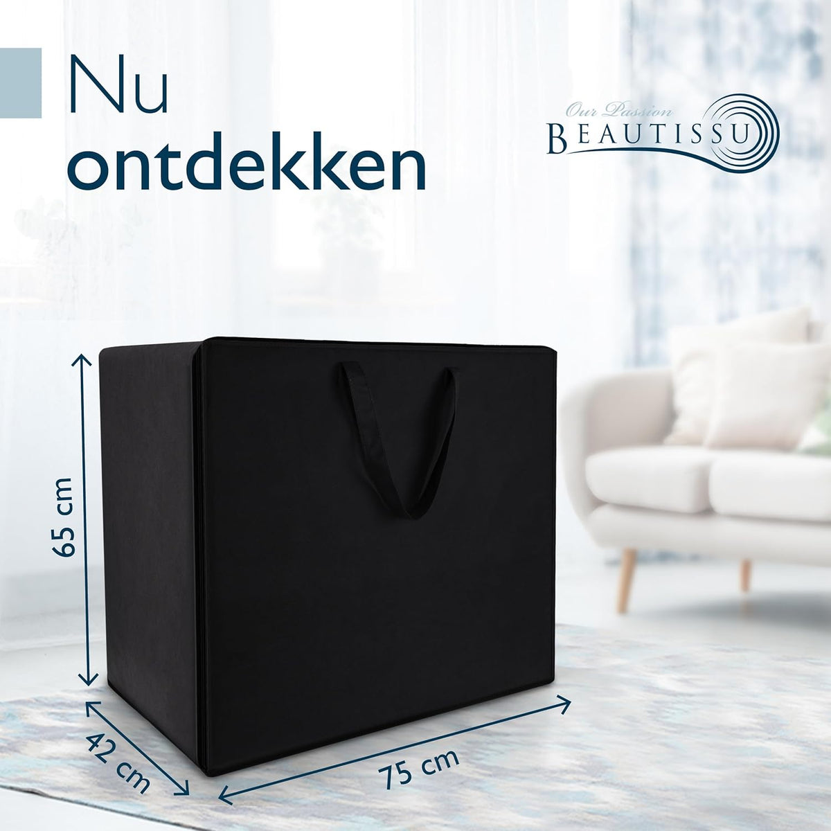 Beautissu Premium L Vouwmatras 75x195 cm inkl. Hoes Wasbar – Opvouwbaar Gastenmatras Logeermartas Extra Dik 14 cm Traagschuim Matras H3 – Eenvoudig Transport & Hoog Slaapcomfort – Antraciet