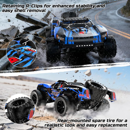 Afstandsbedieningsauto – RC-auto – Op Afstand Bestuurbare Auto – Monstertruck – Off-Road Truck – 30 Km/U – 4WD Met 2 Accu's