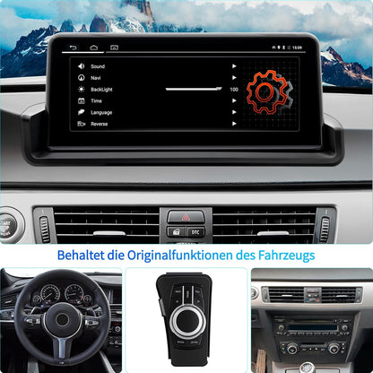 Autoradio BMW 3-serie – Android Autoradio – Multimedia Systeem – Navigatiesysteem – Touchscreen Radio – 10,25 Inch HD Scherm – 4G SIM & CarPlay Android Auto