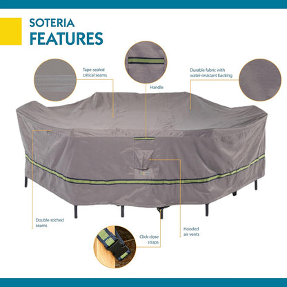 Duck Covers RTO09664 Soteria Patio Furniture Cover 127" Long