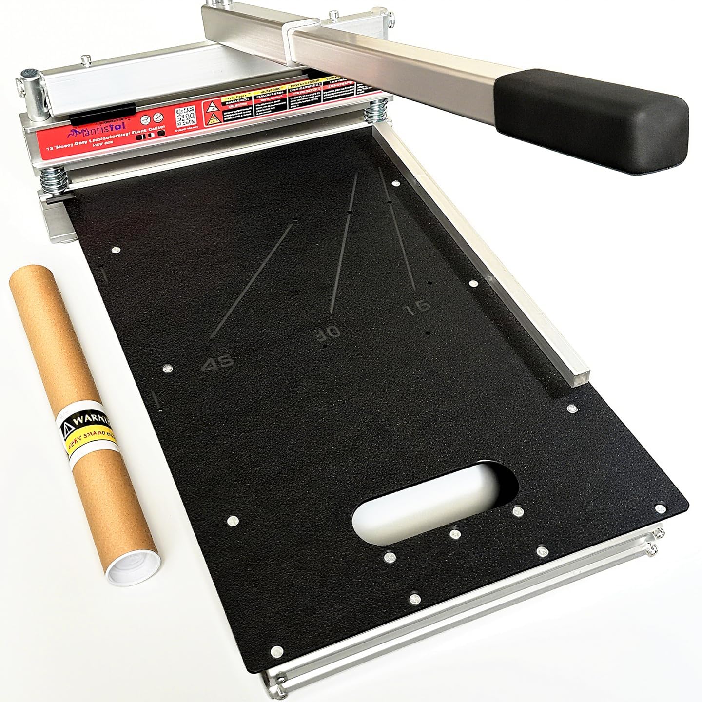 Laminaat- en Vinyl Planksnijder – Vloersnijder – Laminaatsnijder – Vinylsnijder – Handmatige Plankenknipper – 13 Inch Snijbreedte En 13 Mm Dikte, 15°/30°/45° Snijhoeken – Inclusief Vervangingsmes En 600 Grit Slijpsteen