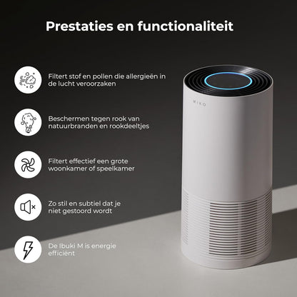 Luchtreiniger – Luchtzuiveraar – Luchtfilter – Luchtreinigingsapparaat – Voor Grote Ruimtes – Tot 90 M² Bereik – H13 True HEPA Met PM2.5-Sensor