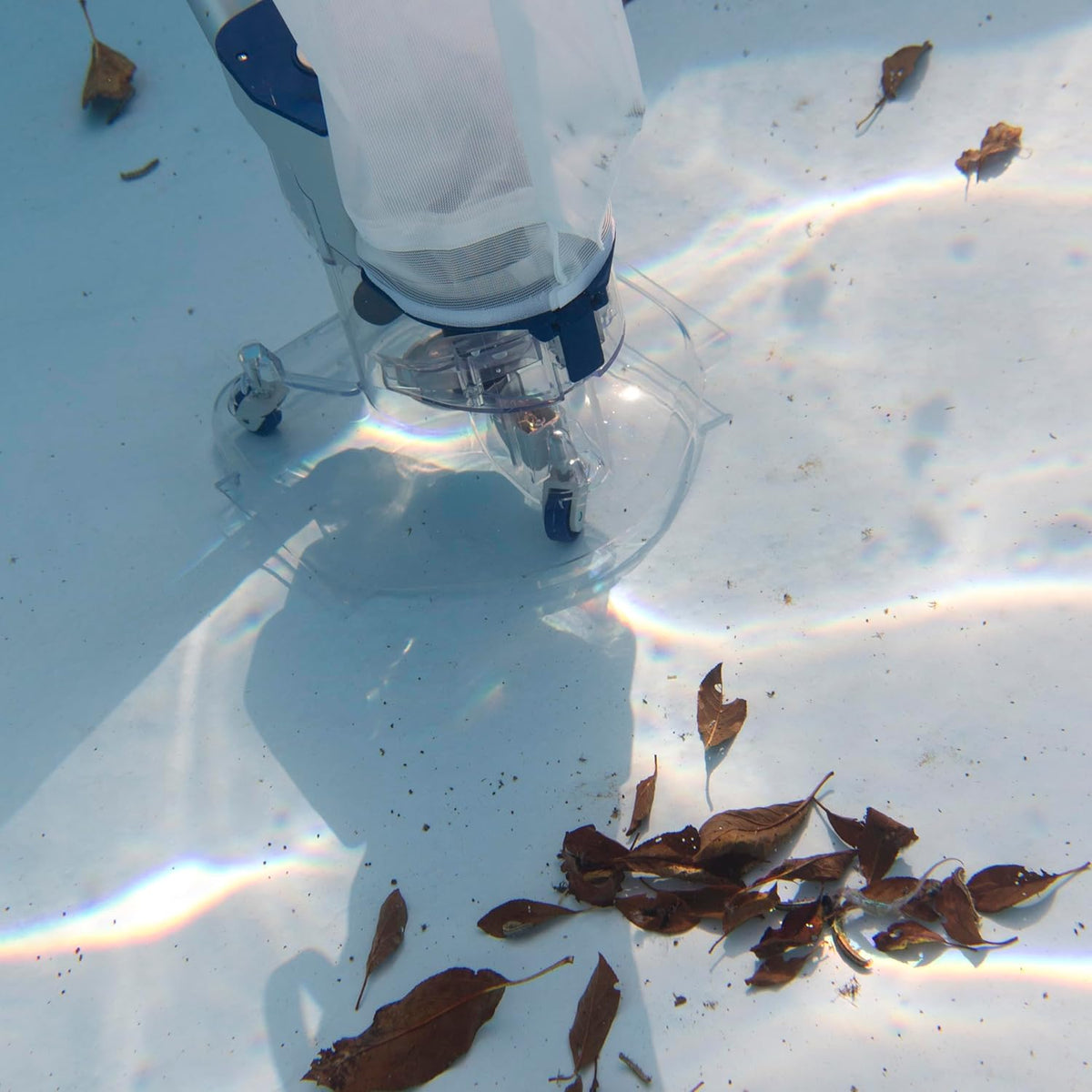 Gre LE75 – Leaf Eater, snoerloze zwembadreiniger op batterijen voor bovengrondse en ingegraven zwembaden, met extra groot 6L filter