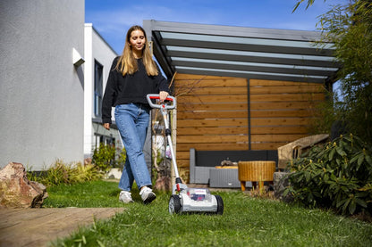 Accu Grasmaaier – Eenhands Maaier – Handgrasmaaier – Tuinmaaier – Loopmaaier – Mulchfunctie – Geschikt Tot 50 m² – 20V 2,0 Ah Accu Inclusief