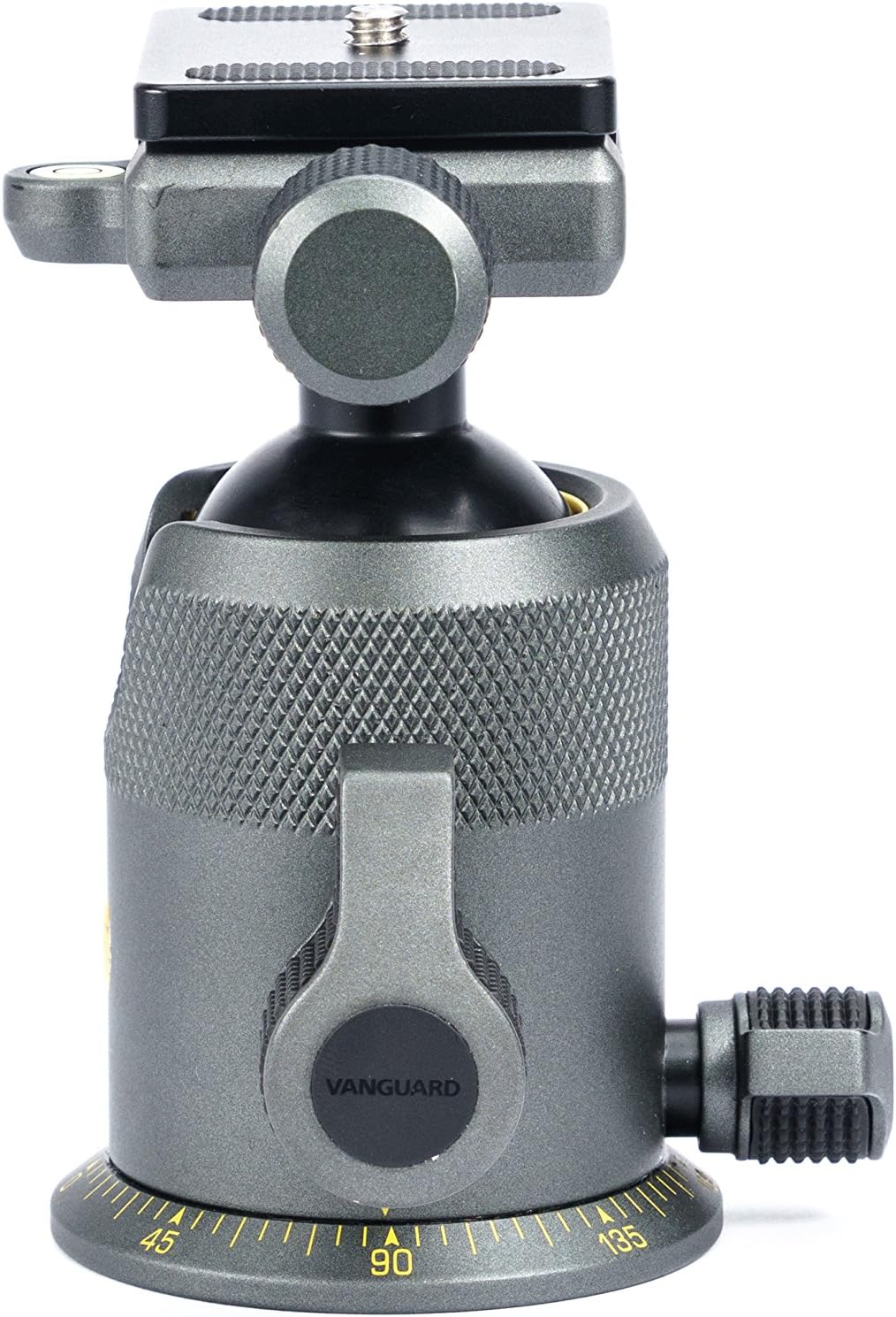 Kogelkop voor statief – Balhoofd – Statiefkop – Camera Kogelkop – Kogelgewricht – Zwart/Grijs – Dubbele Waterpas – Draagvermogen 30 kg