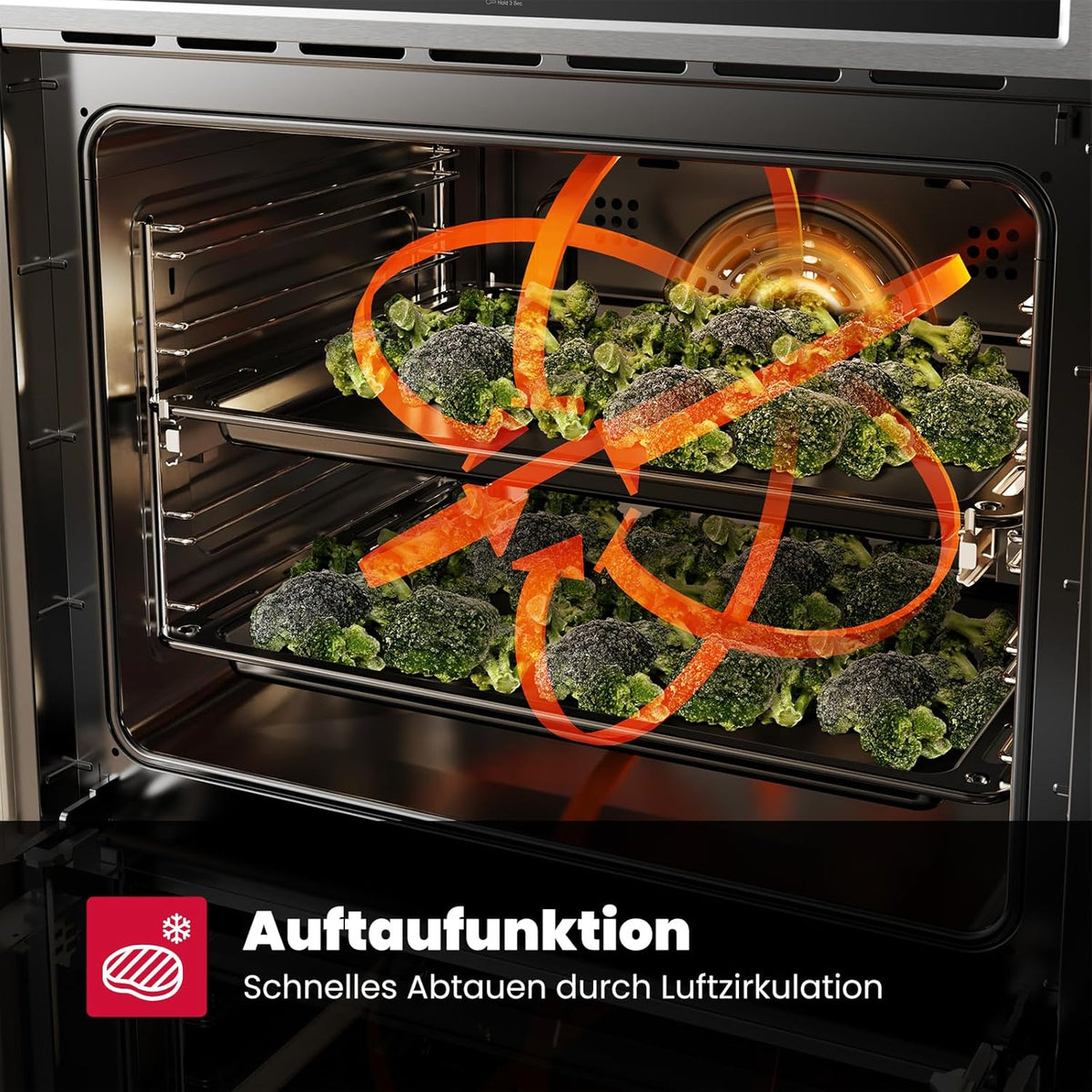 Inbouwoven – Elektrische Oven – Heteluchtoven – Ovenset – Keukenoven – 70 Liter Inhoud – Drievoudig Gehard Glas