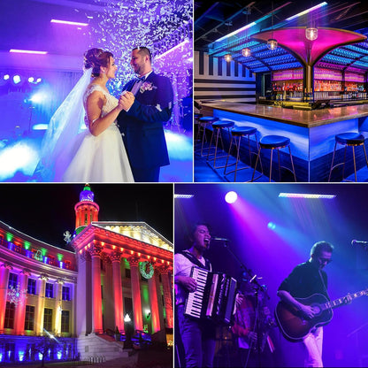 BETOPPER LF1421 Matrix LED Light Bar RGBW, 35 Segments, 4.4° Beam, Strobe 30Hz, DMX512 for Stage Effects, Pixel Mapping - QUORE